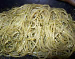Spaghetti al pesto di acetosa e basilico